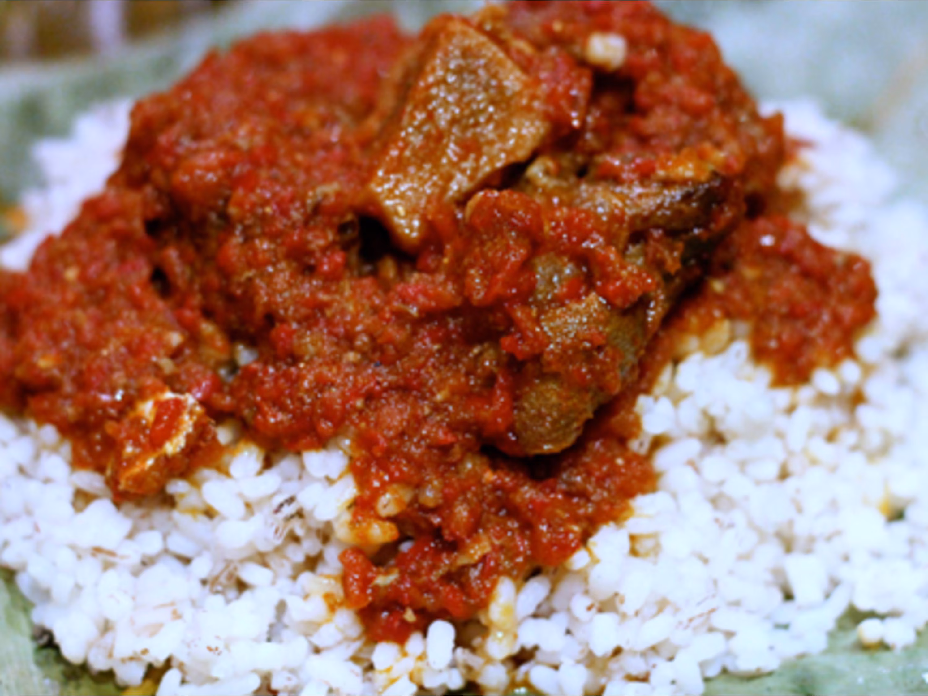 Ofada Rice & Sauce